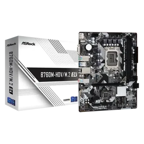 ASRock B760M-HDV/M.2 D4 Micro ATX Motherboard
